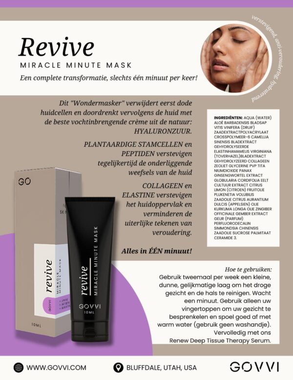 Revive & Renew. Masker (10 ml) en serum (30 ml)